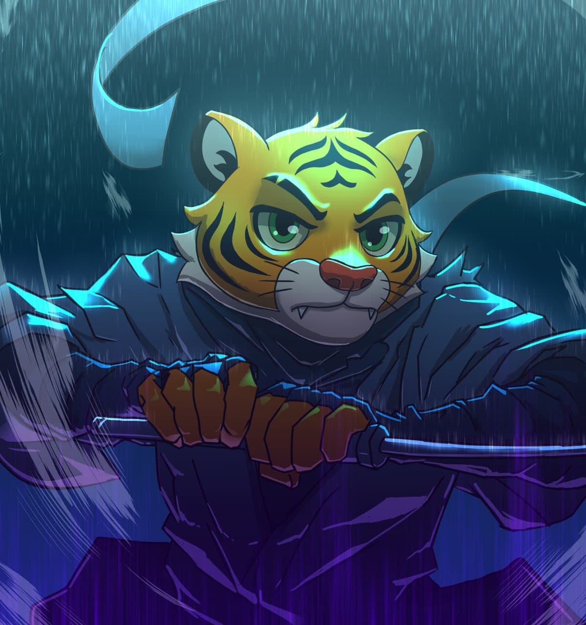 Tygo neon alley scene